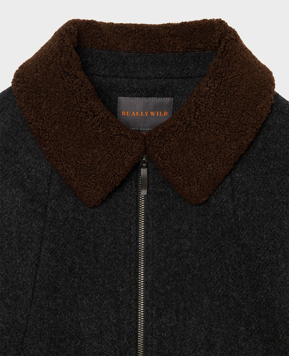 Fur Collar Wool Jacket