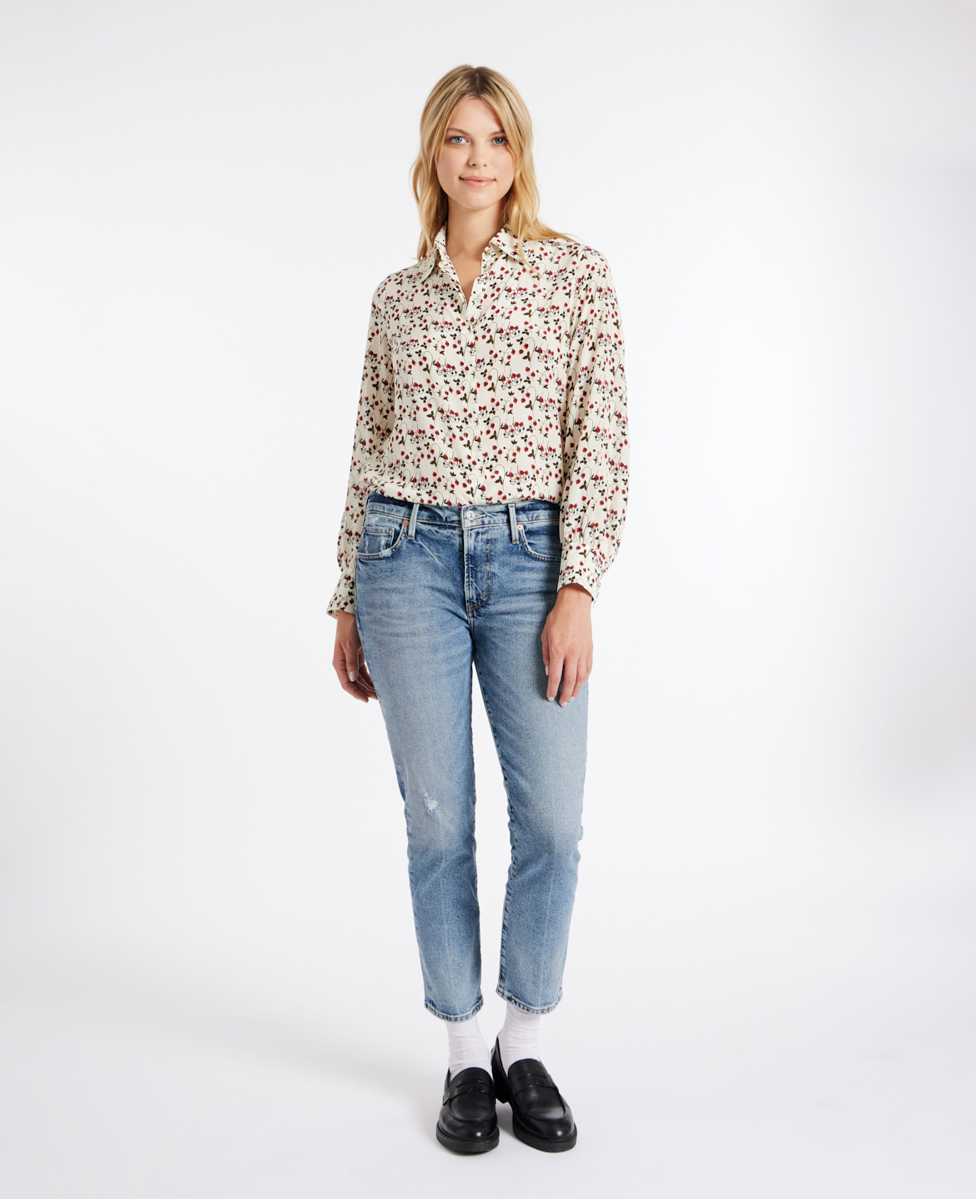 Really Wild Citizen of Humanity Ella Mid Rise Crop Jeans Main Image