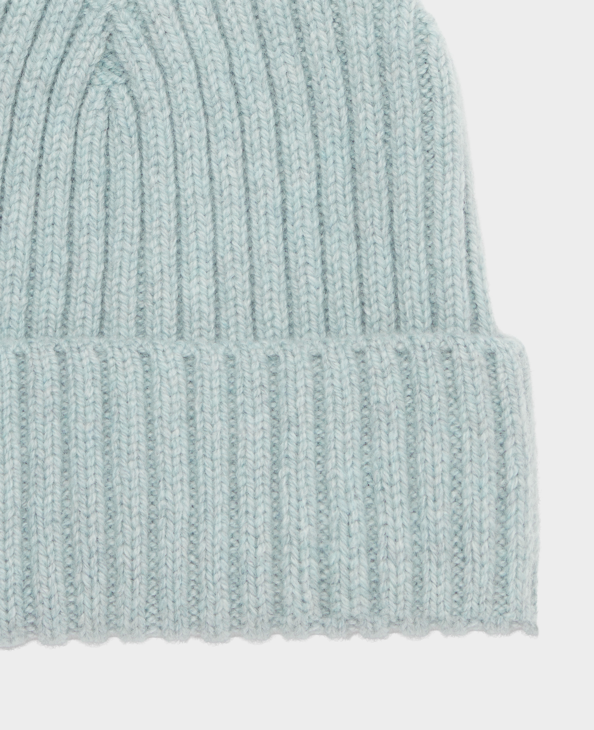 Ribbed Lambswool Beanie