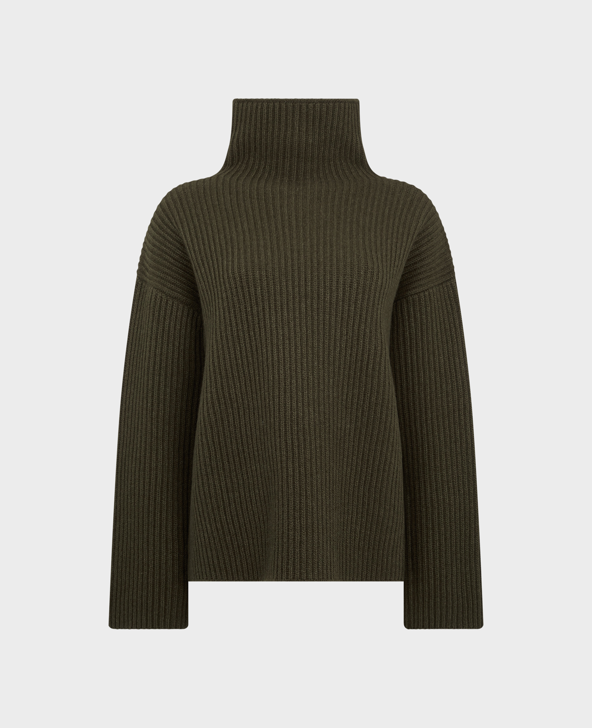 Really Wild Cashmere Mix Ribbed High Neck Jumper Main Image