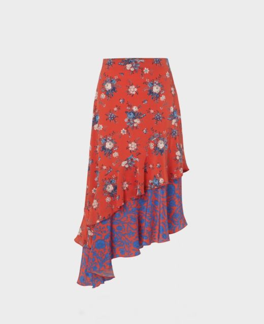 Really Wild
                            Double Frill Liberty Silk Skirt Main Image