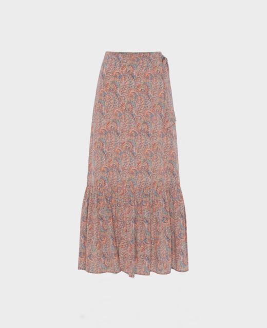Really Wild
                            Tie Skirt with Gathered Hem In Liberty Silk Main Image