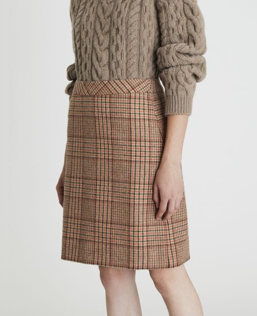 Really Wild A-Line Tweed Skirt Different Angle 1