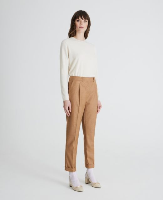 Really Wild
                            Classic Pleated Tweed Trousers Main Image