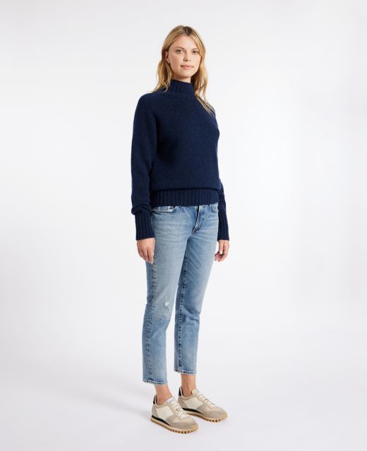 Really Wild Lambswool Mock Turtle Neck Jumper Different Angle 1