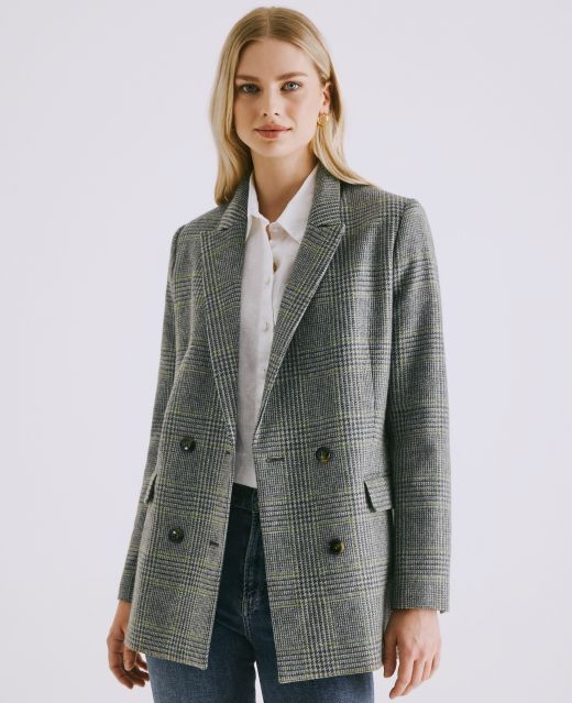 Really Wild Chelsea Double Breasted Tweed Jacket Main Image