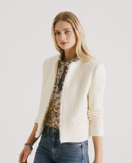 Really Wild Wallace Wool Cropped Jacket Main Image