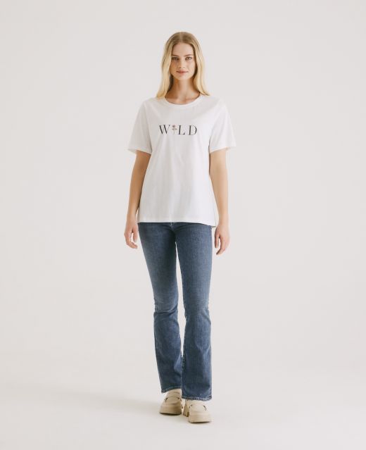 Really Wild Wild Rose Organic Cotton T-Shirt Different Angle 1
