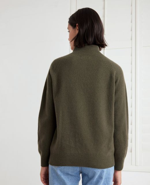Really Wild Turtleneck Cashmere and Wool Blend Jumper Different Angle 1