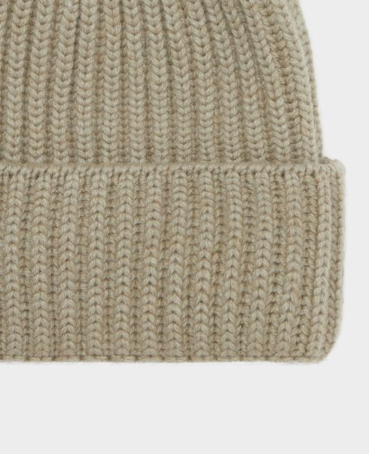 Really Wild Cashmere Ribbed Beanie Different Angle 1