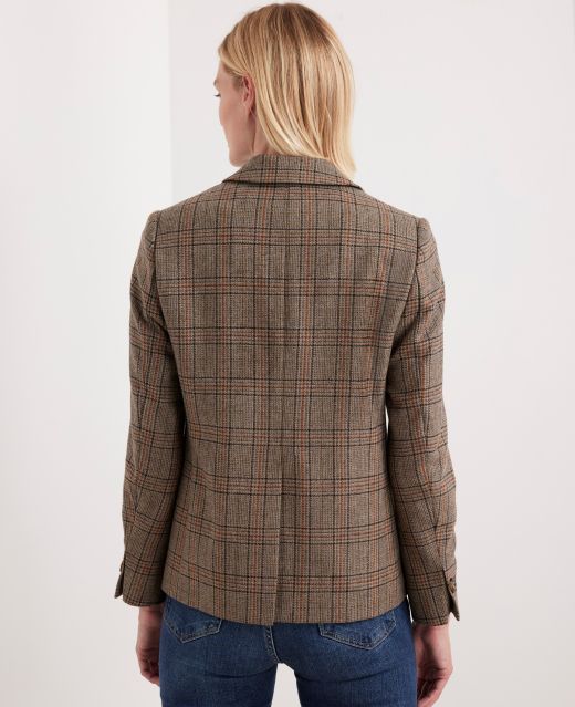 Really Wild Carlton Checked Single-Breasted Wool Jacket Different Angle 1