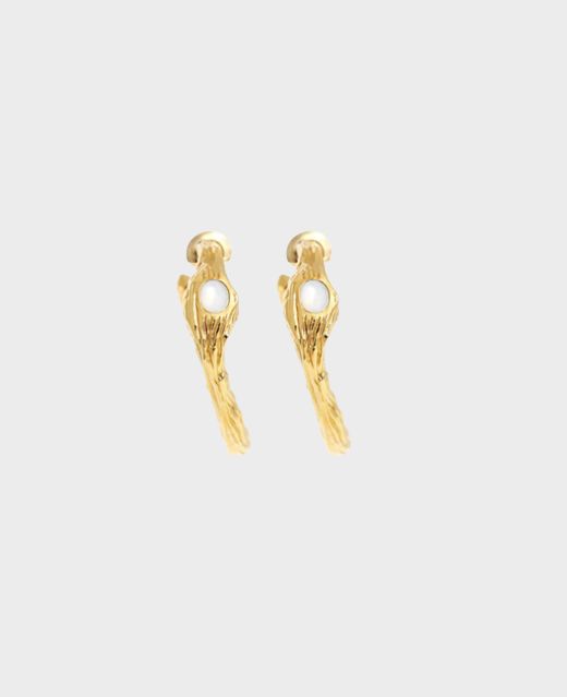 Really Wild Ivy Gold Plated Earrings Different Angle 1