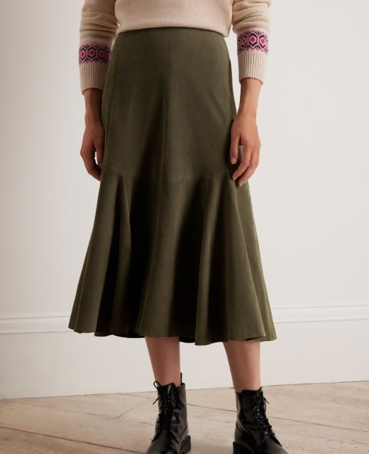Really Wild Suede Flippy Skirt Main Image