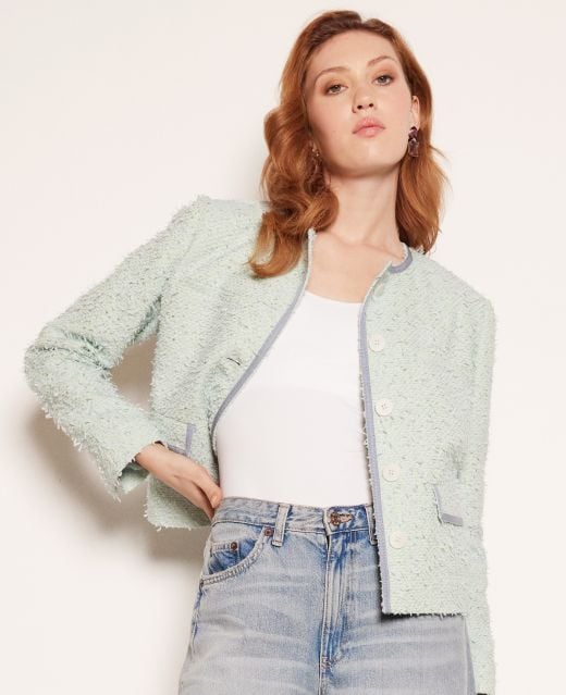 Really Wild
                            Charlotte Cotton Blend Braided Boucle Jacket Main Image