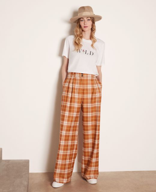 Really Wild
                            Maxwell High Waisted Wide Leg Pleated Wool Trouser Main Image