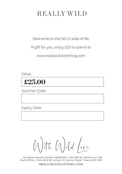 Really Wild Really Wild Gift Voucher Different Angle 1