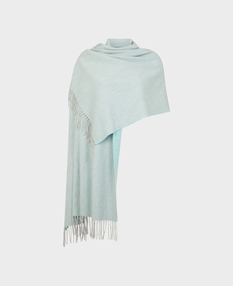 Wool and Cashmere Blend Scarf, Mint | Really Wild | Packshot One