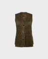 Nubuck Leather Waistcoat in Loden | Really Wild Clothing | Luxury Country Clothing | Front image 