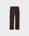 High Rise Lace-up Nubuck Leather Breeks in Brown | Luxury Country Clothing | Really Wild | Front Image