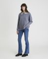 Relaxed Cashmere Mix Crew Neck Jumper Grey | Really wild clothing | Knitwear | Model Front