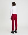 Turn up Trousers Red | Really wild clothing | Trousers | Back Model Image