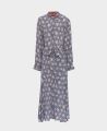 Liberty Print Silk Shirt Dress, Navy fern | Dresses | Really Wild | Flat Shot