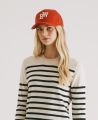 Logo Baseball Cap, Peach | Really Wild Clothing | Model