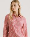 Liberty Print Classic Silk Shirt, Pink Spring | Really Wild Clothing | Model Back