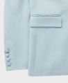 Elizabeth Longline Jacket, Opal Blue | Really Wild Clothing | Detail
