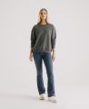 Organic Cotton Sweatshirt, Grey | Really Wild Clothing | Front Model Image