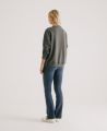 Organic Cotton Sweatshirt, Grey | Really Wild Clothing | Back Model Image