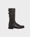 Biker Boots in Black Leather | Really Wild Clothing | Footwear | Side image 