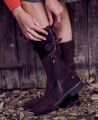 Biker Boots in Chocolate Suede | Really Wild Clothing | Footwear | Lifestyle image 