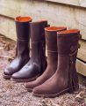 Biker Boots in Chocolate Suede | Really Wild Clothing | Footwear |