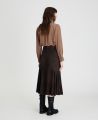 Flippy Suede Skirt Nutmeg | Really Wild Clothing | Luxury Country Clothing | Model Back Image