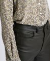 Straight Leg Leather Jeans, Marsh | Leather Trousers | Really Wild Clothing | Detail