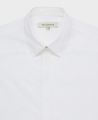 Cotton Long Sleeve Relaxed Fit Shirt, Ice White | Really Wild Clothing | Collar Detail