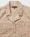 Liberty Print Cotton Short Sleeve Shirt, Wild India | Really Wild Clothing | Collar and Fabric Detail