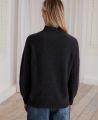 Turtleneck Cashmere and Wool Blend Jumper, Charcoal | Really Wild | Model Image Two