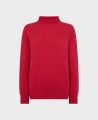 Turtleneck Cashmere and Wool Blend Jumper, Red | Really Wild | Flatshot One