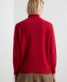 Turtleneck Cashmere and Wool Blend Jumper, Red | Really Wild | Model Image Two