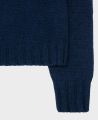 Chunky Knit Roll Neck Wool Jumper, Navy Marl | Really Wild | Flatshot Two