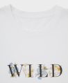 Wild Flower Organic Cotton T-Shirt, White | Really Wild | Flatshot Detail