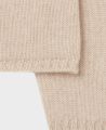 Cashmere Roll Neck Jumper, Linen | Really Wild Clothing | Flatshot Two