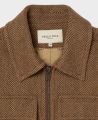 Utility Wool Coat, Camel Brown Herringbone | Really Wild | Flatshot Two