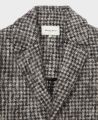 Cheshire Wool And Mohair Blend Coat, Black Cream Dogtooth | Really Wild | Flatshot Two