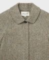 Brompton Tweed Herringbone Wool Coat, Green Hazel | Really Wild | Flatshot Two
