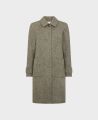Brompton Tweed Herringbone Wool Coat, Green Hazel | Really Wild | Flatshot One