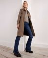 Portobello Belted Houndstooth Check Wool Coat, Hazel Dogtooth | Really Wild | Flatshot Two