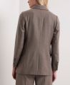 Chelsea Double Breasted Wool Jacket, Taupe | Really Wild | Model Image Two